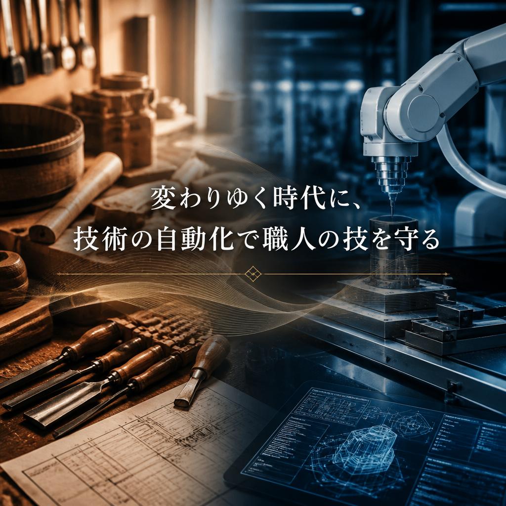 「変わりゆく時代に、技術の自動化で職人の技を守る」