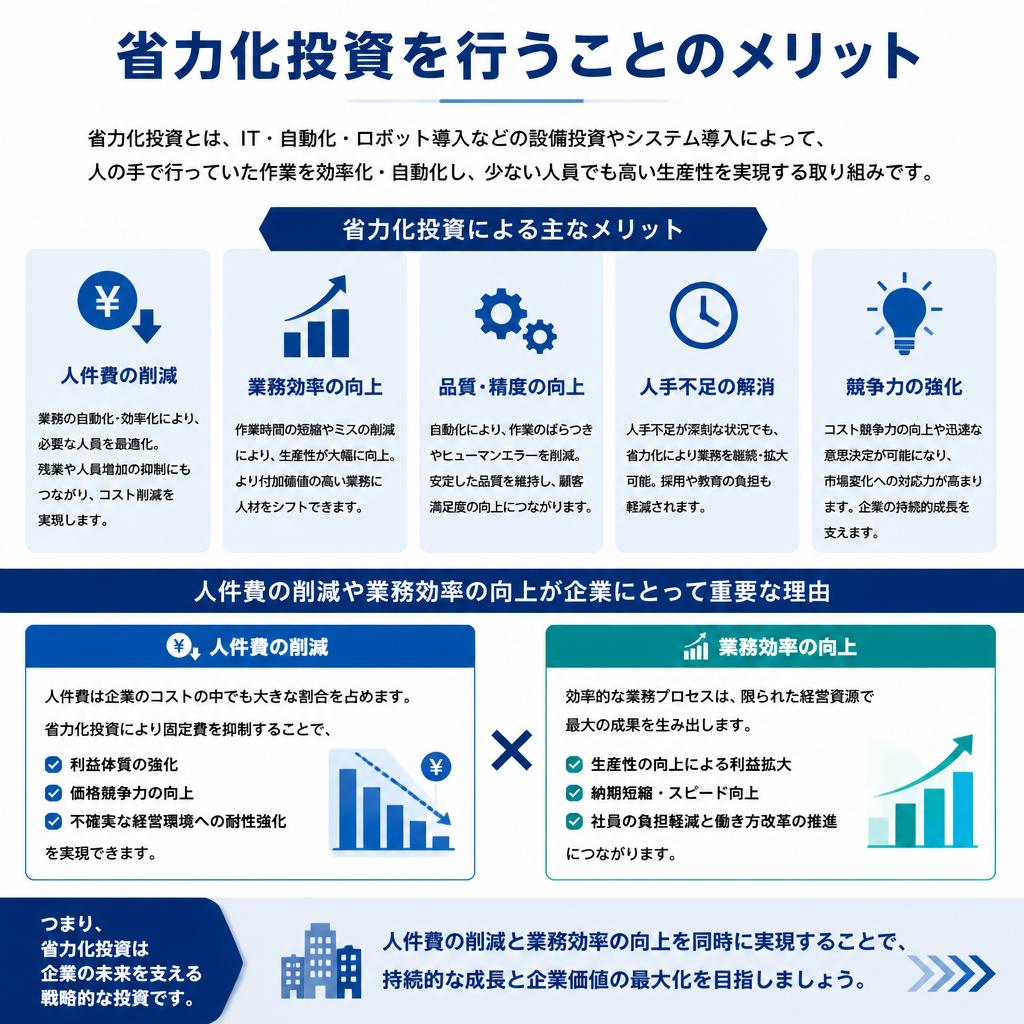省力化投資のメリット