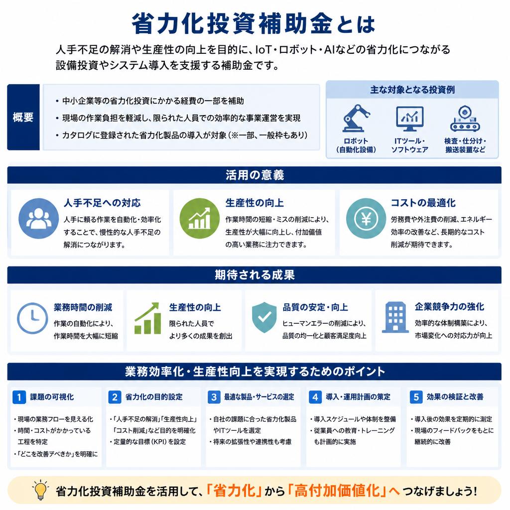 省力化投資補助金の魅力