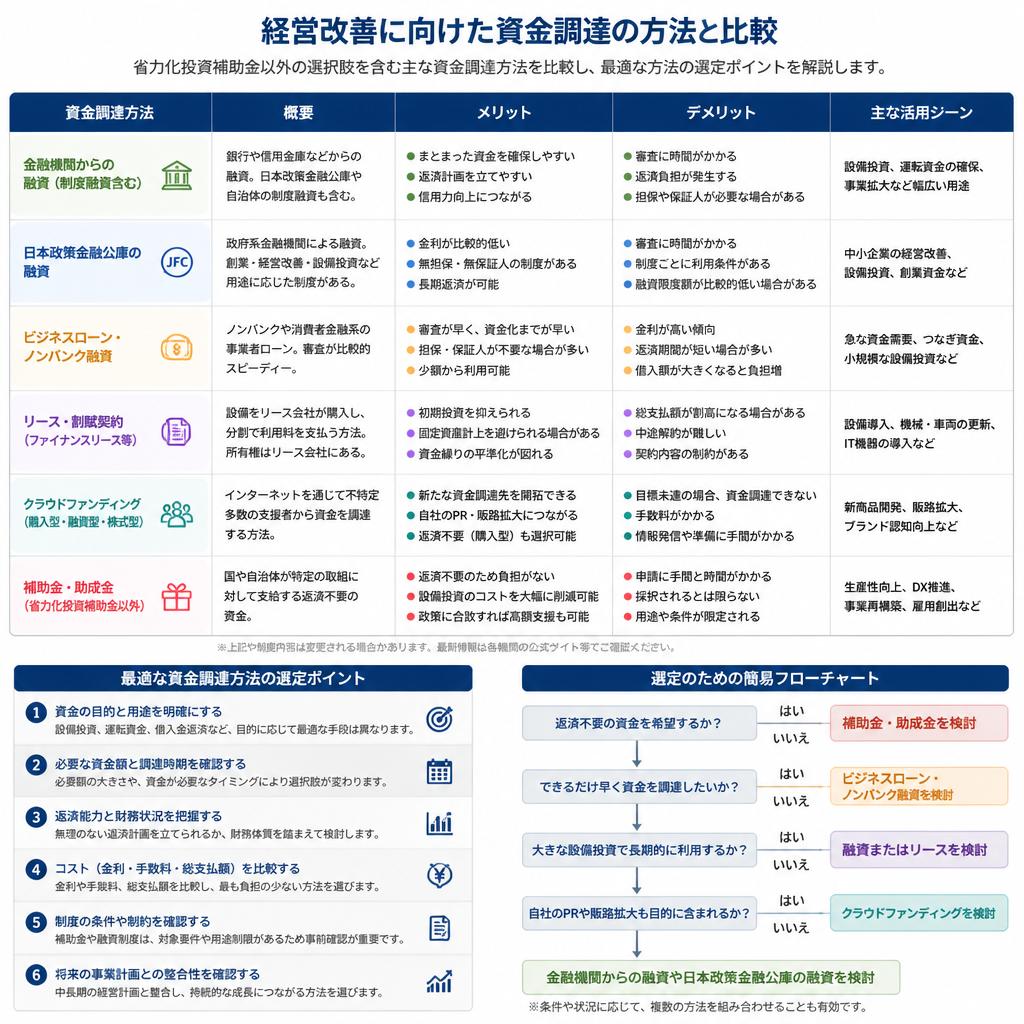 資金調達の選択肢