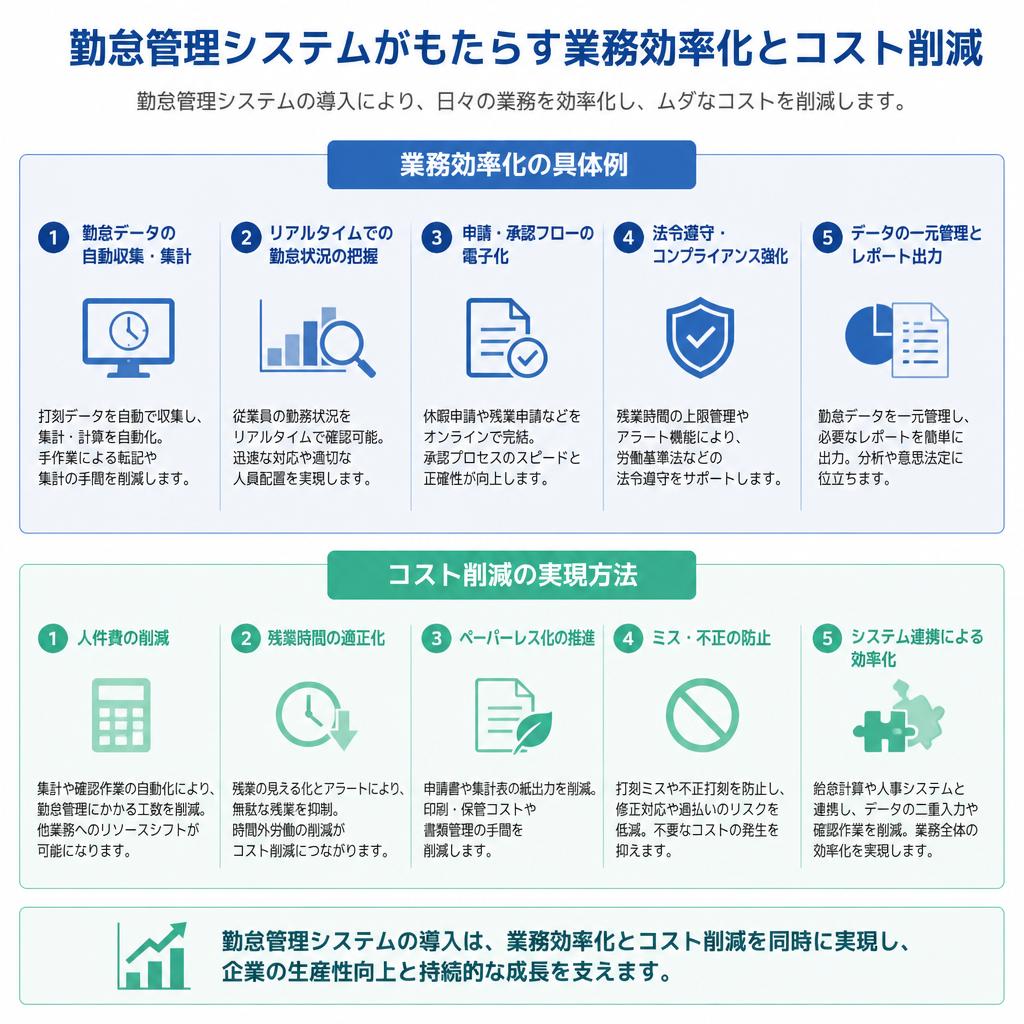 勤怠管理システムの導入効果