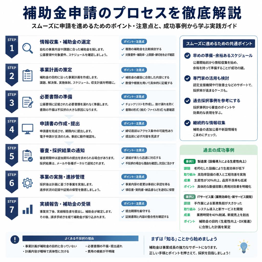 補助金申請の流れとポイント