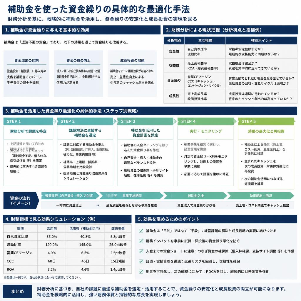 資金繰りの最適化手法