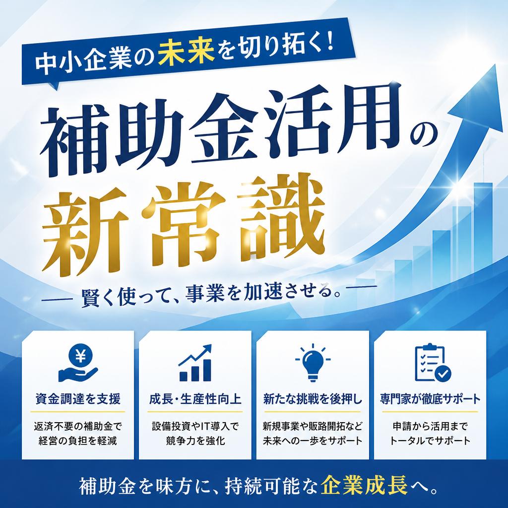 中小企業の未来を切り拓く！補助金活用の新常識