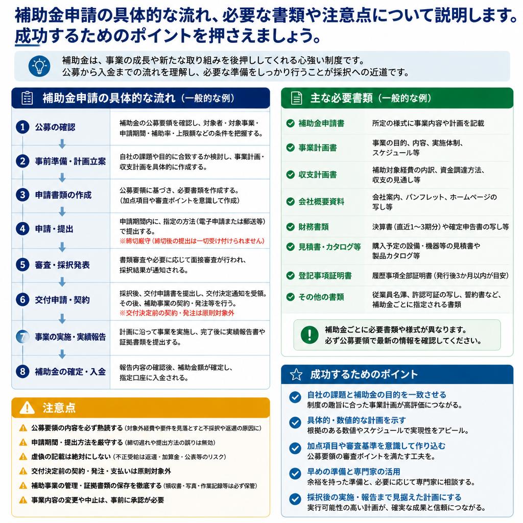 申請の流れと注意点