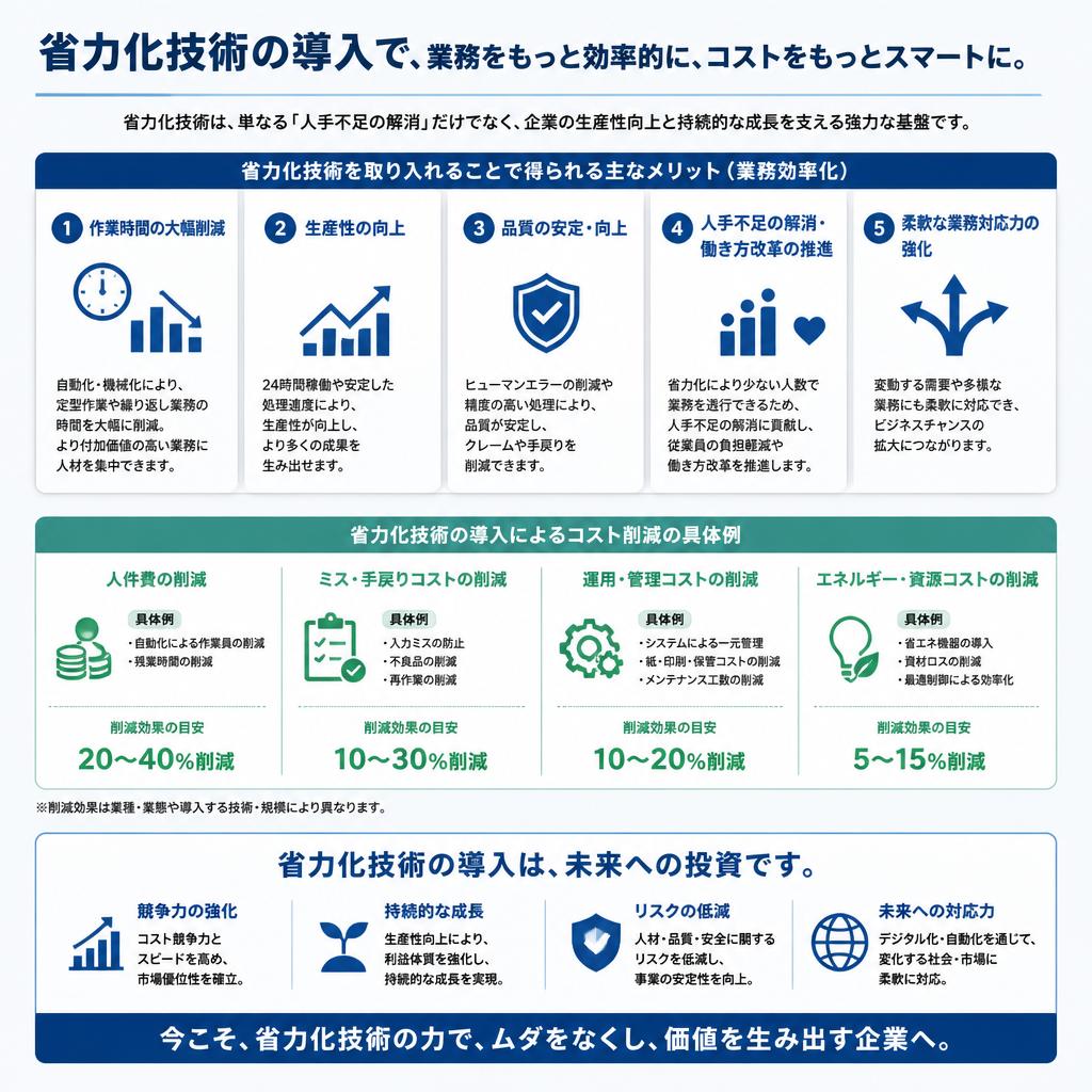 機械設備導入のメリット