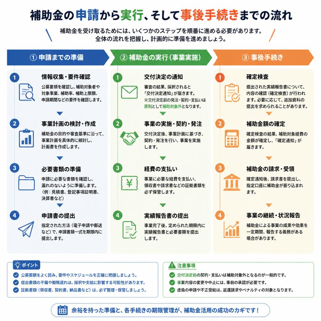 5. 補助金申請の全体プロセス
