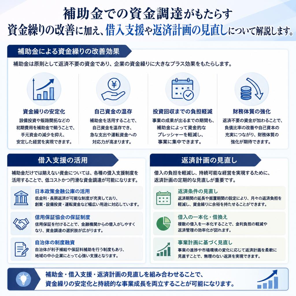 資金繰り改善と融資支援