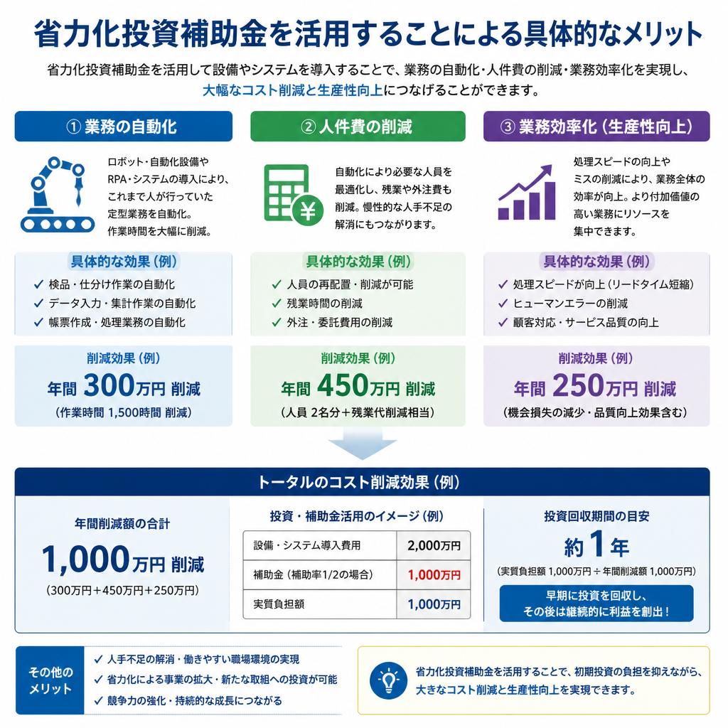 補助金活用による経営改善のメリット