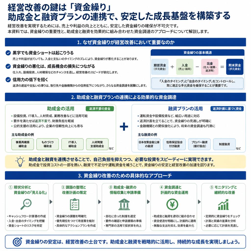資金繰りと助成金の関係