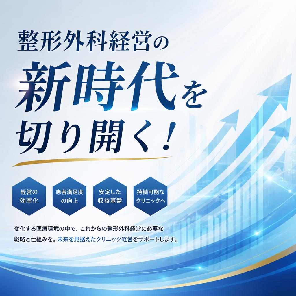 整形外科経営の新時代を切り開く！