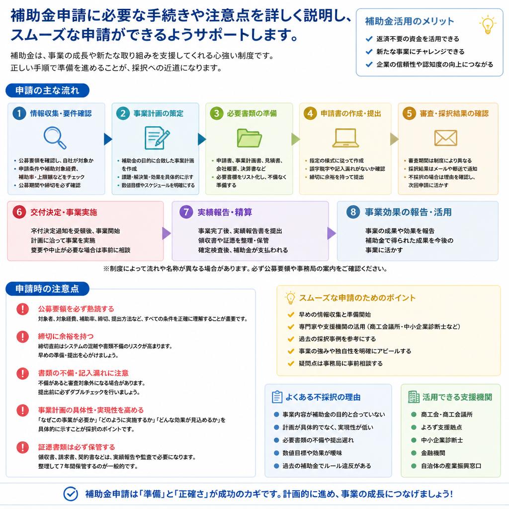 補助金申請の流れとポイント