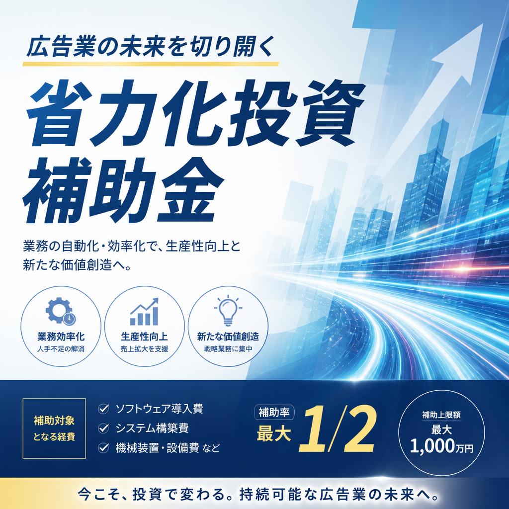 広告業の未来を切り開く省力化投資補助金
