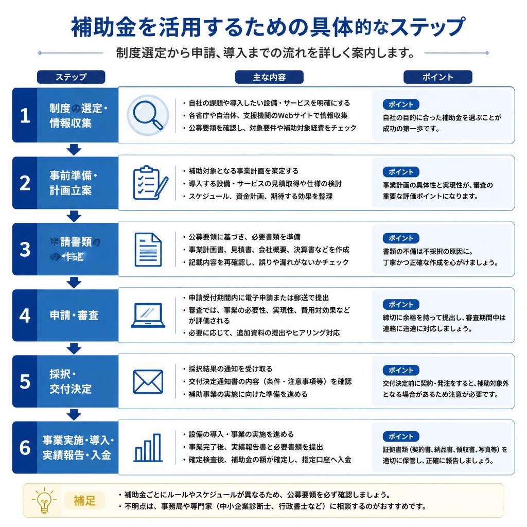 省力化投資補助金の活用手順