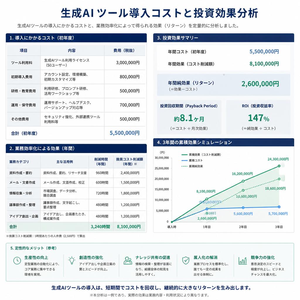 4. 生成AI導入の費用対効果