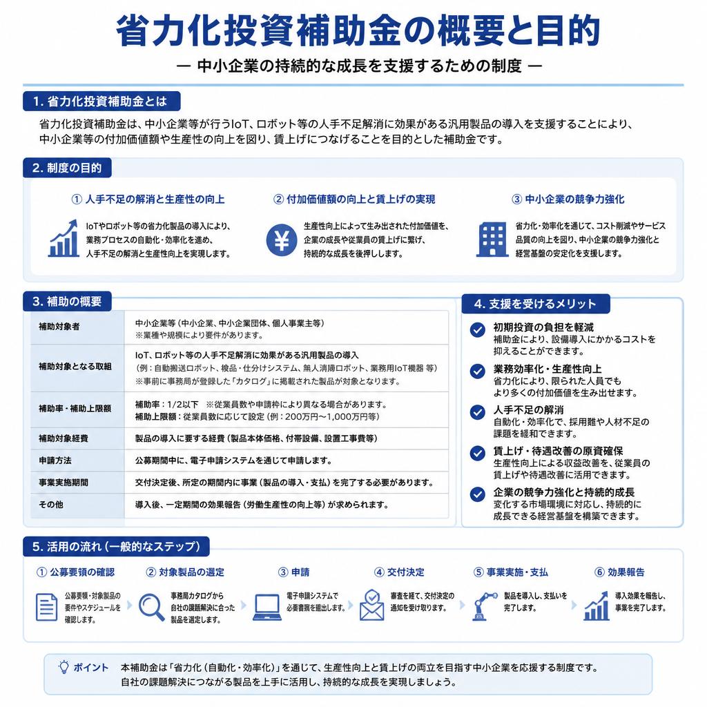 2. 省力化投資補助金とは？