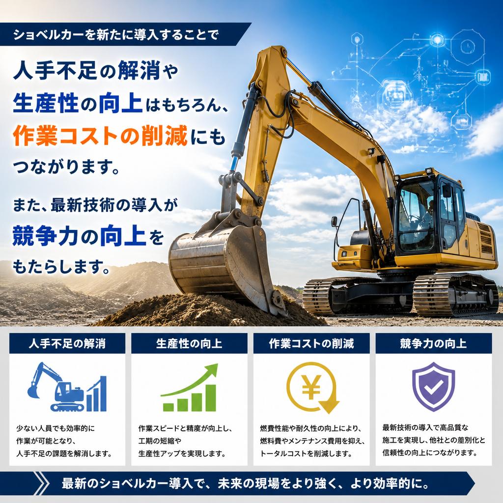 新たなショベルカー導入がもたらすもの