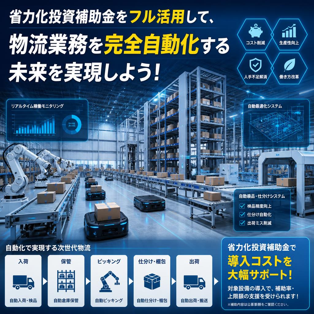 省力化投資補助金をフル活用して、物流業務を完全自動化する未来を実現しよう！
