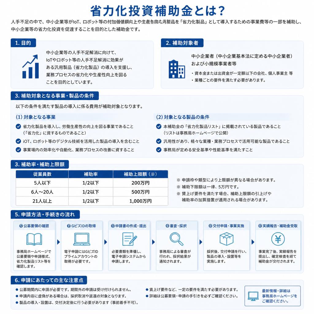 2. 省力化投資補助金の概要
