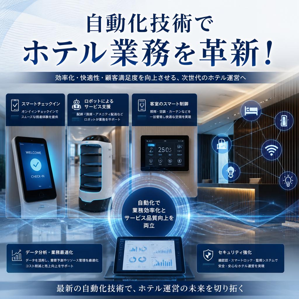 自動化技術でホテル業務を革新！