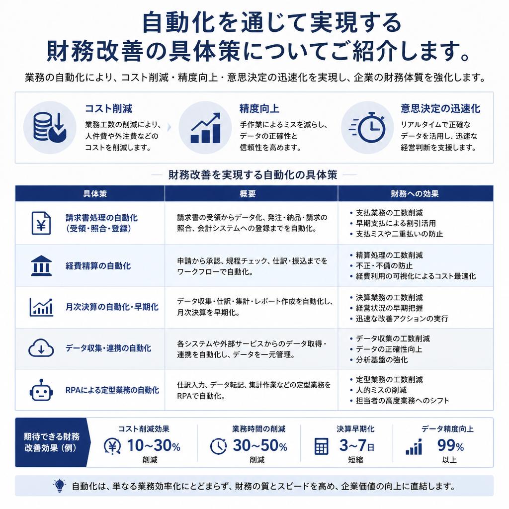 財務改善に向けた戦略