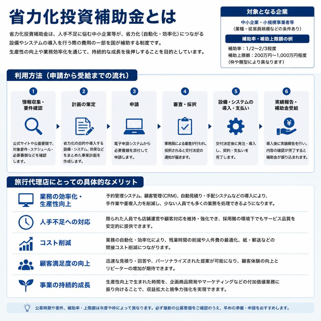2. 省力化投資補助金の概要とメリット
