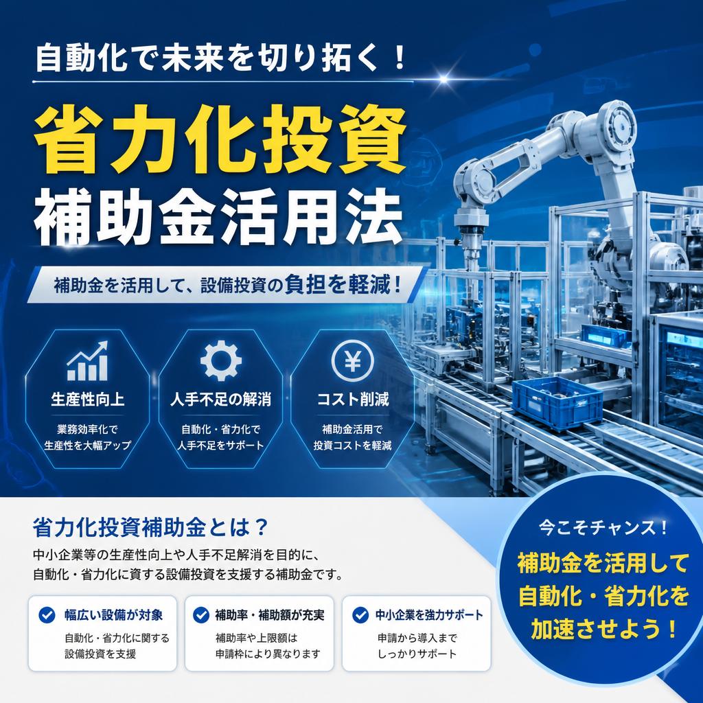 自動化で未来を切り拓く！省力化投資補助金活用法