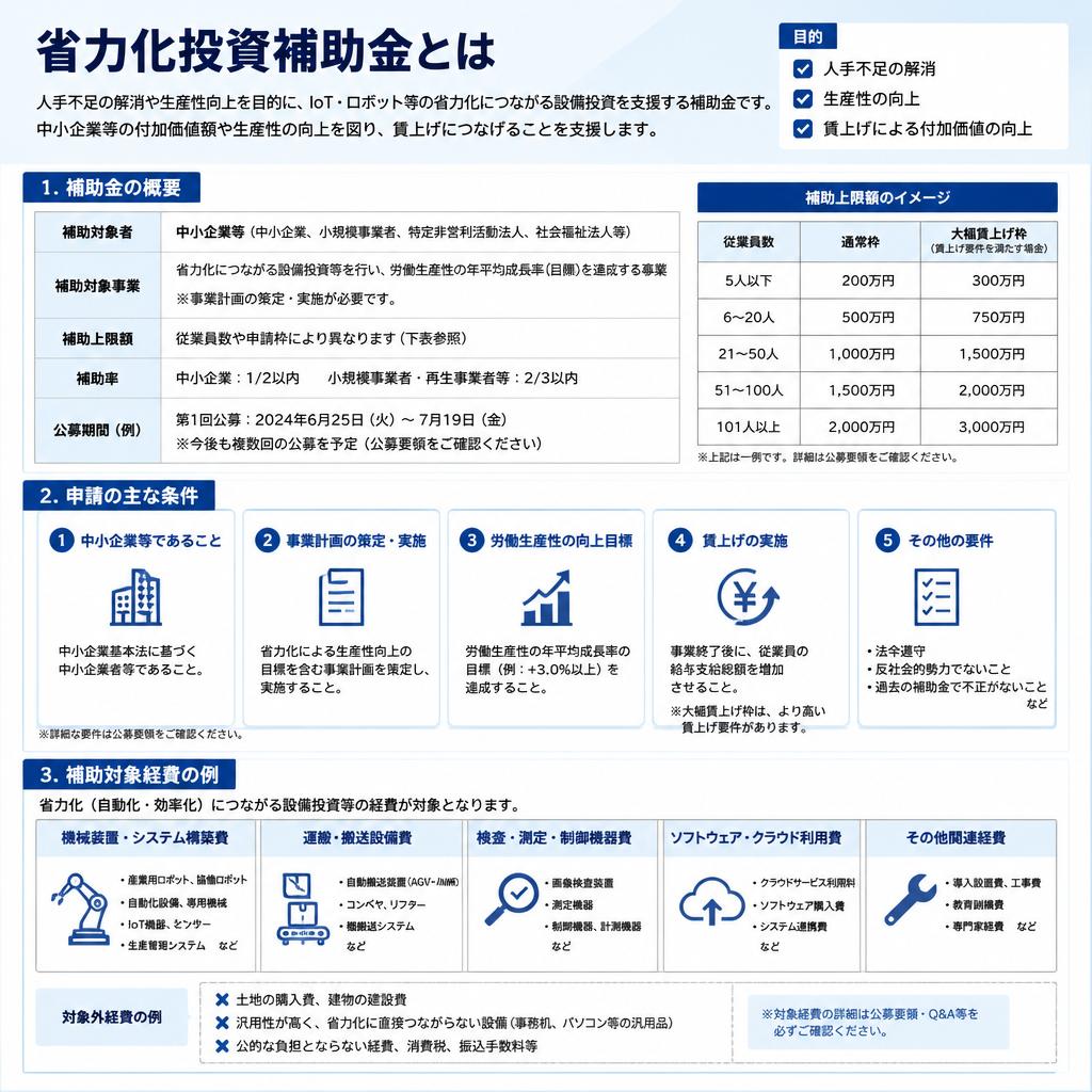 2.今注目の省力化投資補助金の特徴