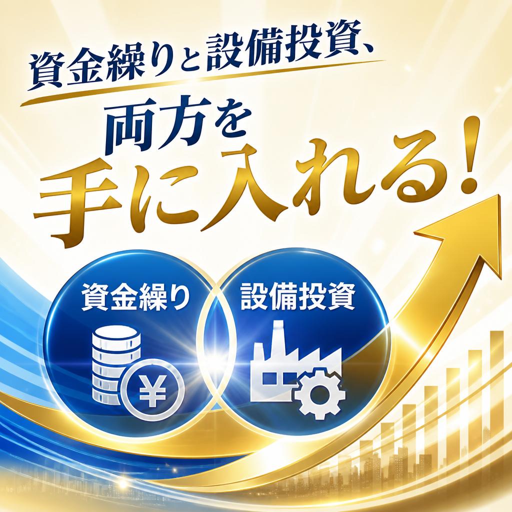 資金繰りと設備投資、両方を手に入れる！