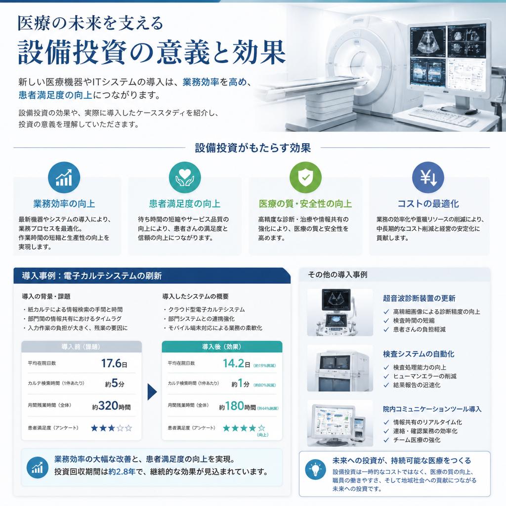 設備投資がもたらすメリット