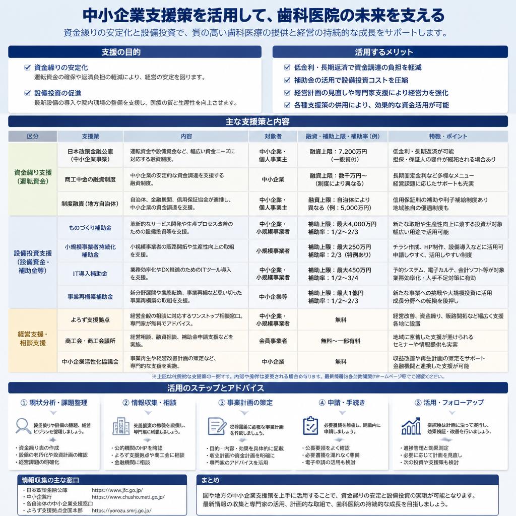 中小企業支援策をフル活用しよう