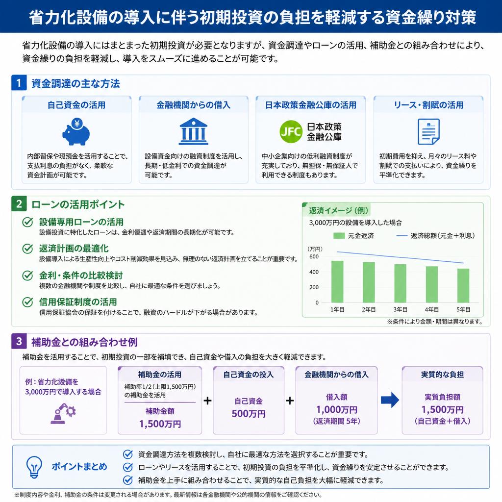 資金繰り対策:導入コストを抑える方法