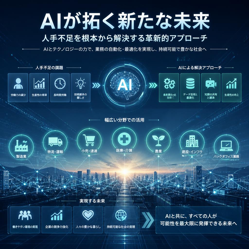 AIが拓く新たな未来：人手不足を根本から解決する革新的アプローチ