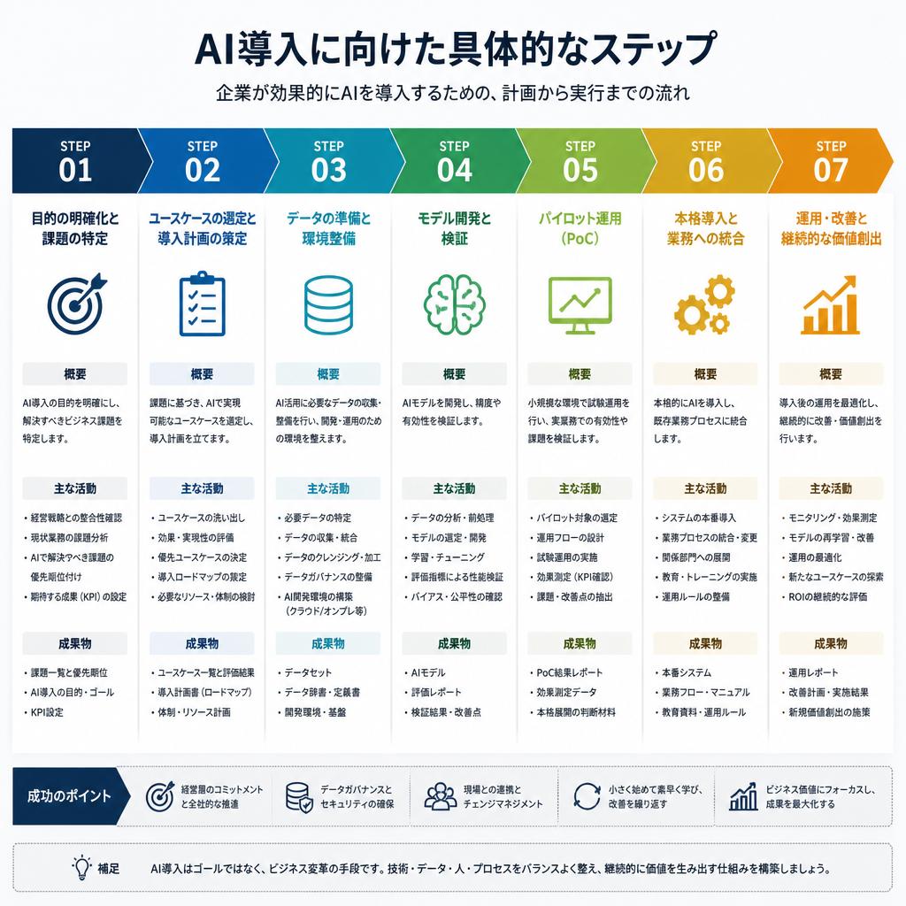 AI導入のステップ