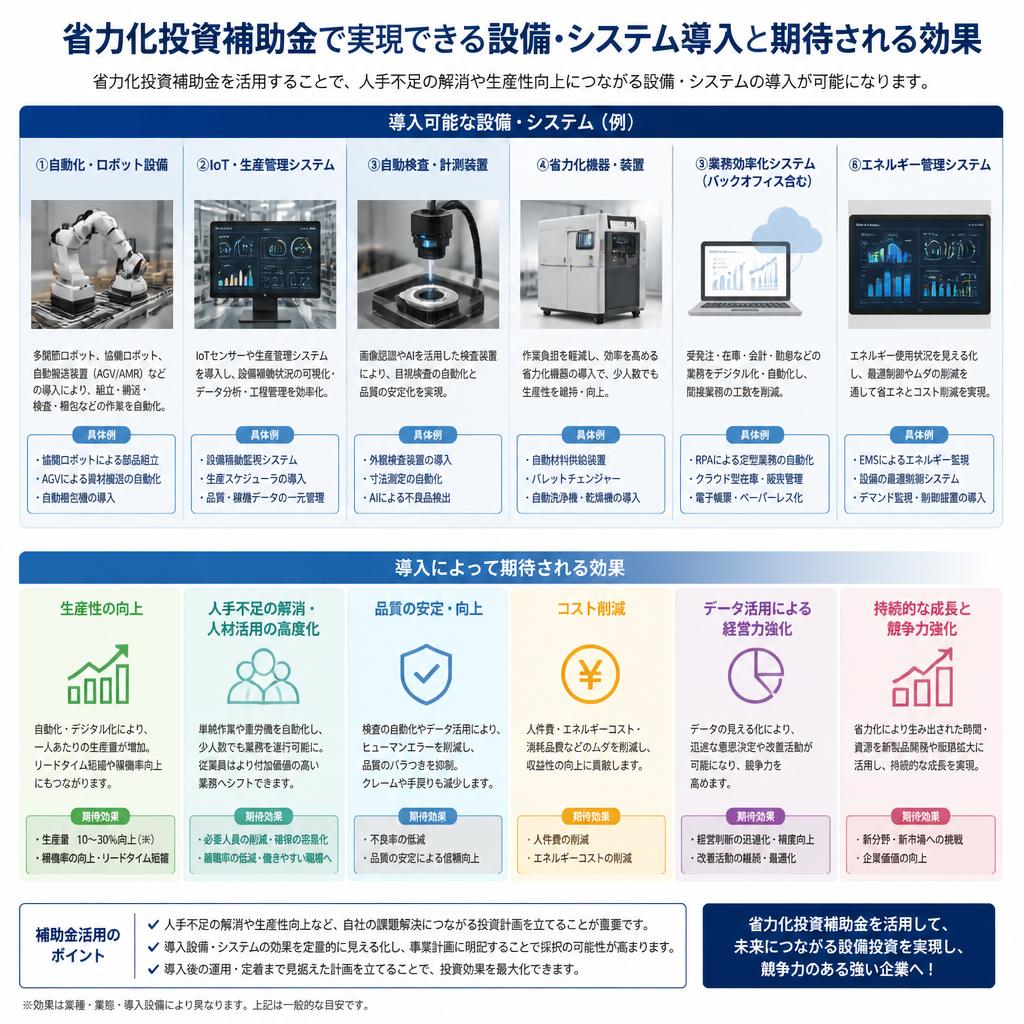 省力化投資補助金の魅力